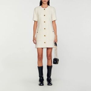 Sandro short tweed dress Size 34